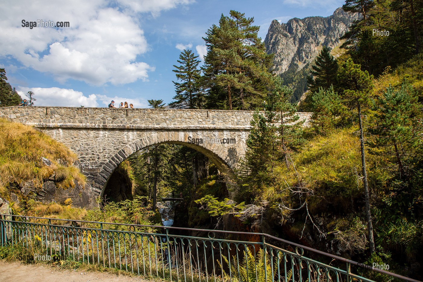 PONT D'ESPAGNE, CAUTERETS, HAUTES PYRENEES, MIDI PYRENEES, OCCITANIE, FRANCE 