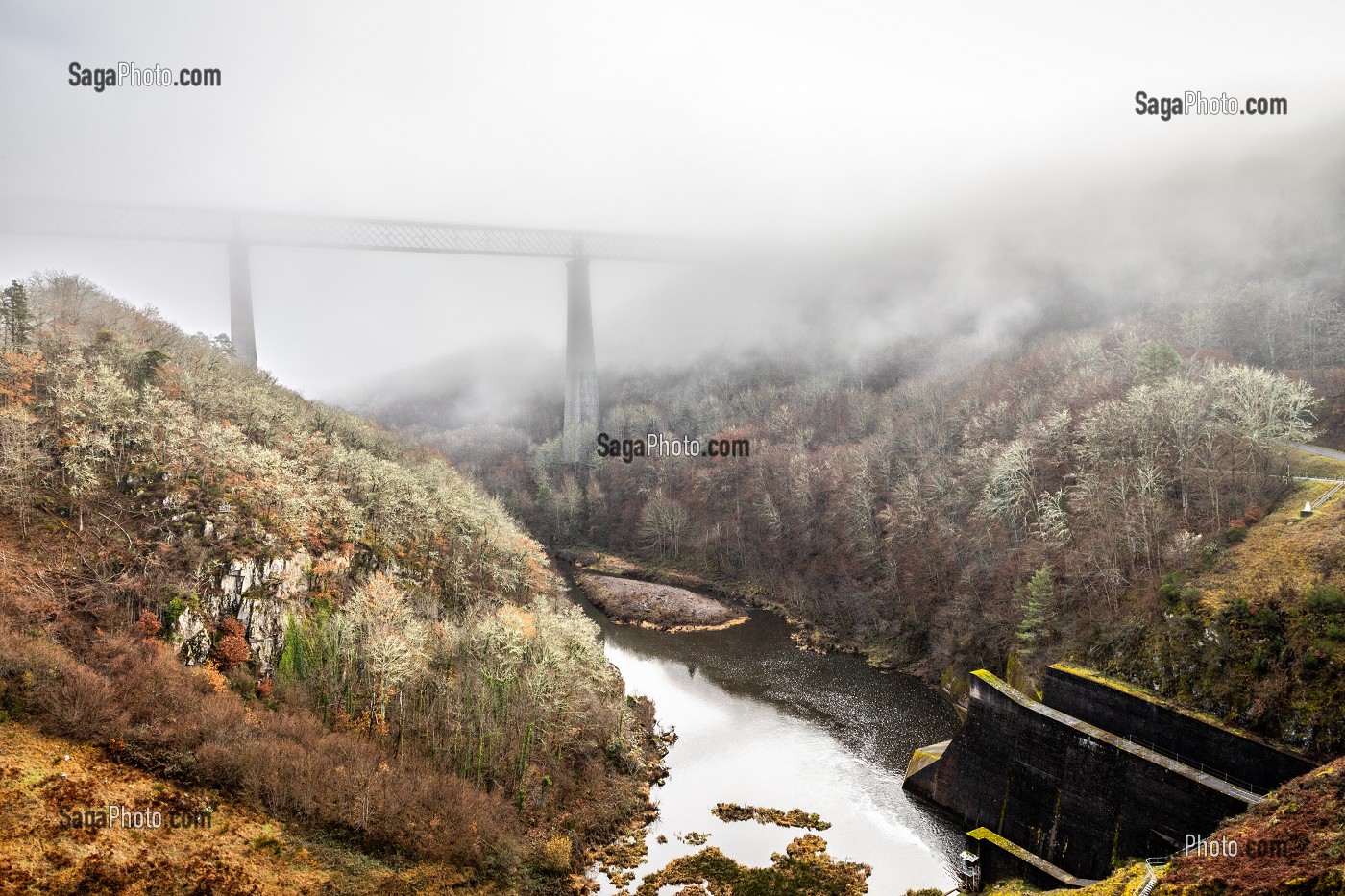 VIADUC DES FADES, LES ANCIZES COMPS, (63) PUY DE DOME, AUVERGNE 