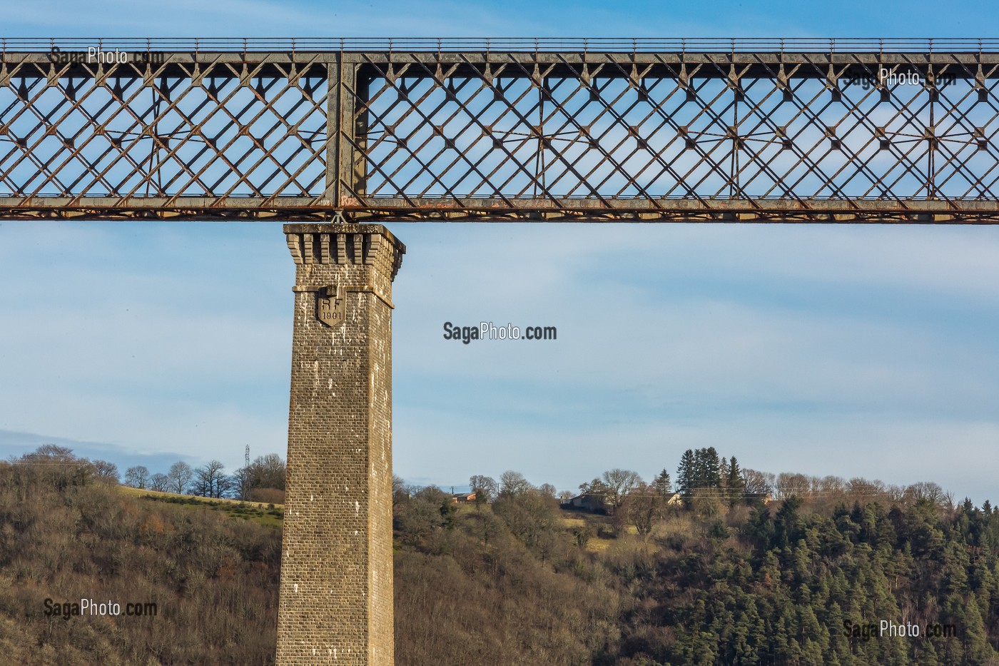 VIADUC DES FADES, LES ANCIZES COMPS, (63) PUY DE DOME, AUVERGNE 