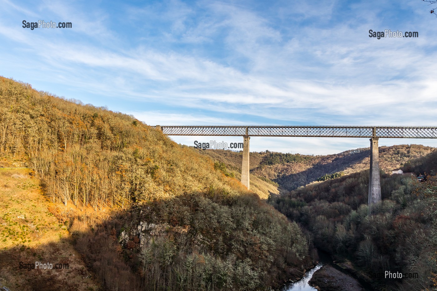 VIADUC DES FADES, LES ANCIZES COMPS, (63) PUY DE DOME, AUVERGNE 