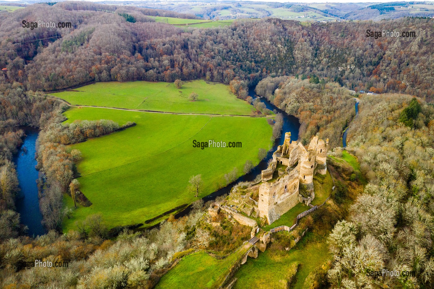 CHATEAU ROCHER, SAINT REMY DE BLOT, COMBRAILLES, (63) PUY DE DOME, AUVERGNE 