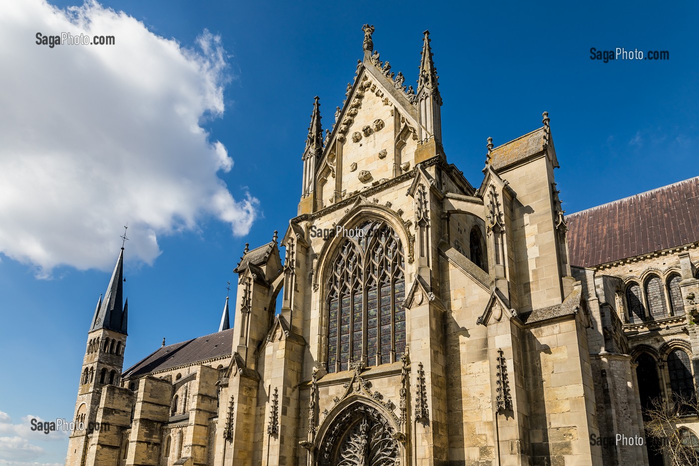 BASILIQUE SAINT REMI, REIMS, MARNE, REGION GRAND EST, FRANCE 