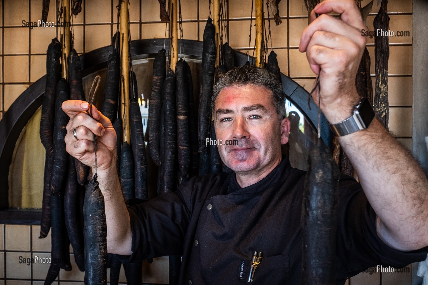 BENOIT RIVALAN, MAISON DE L'ANDOUILLE, MAISON RIVALAN QUIDU, GUEMENE SUR SCORFF, MORBIHAN, BRETAGNE 