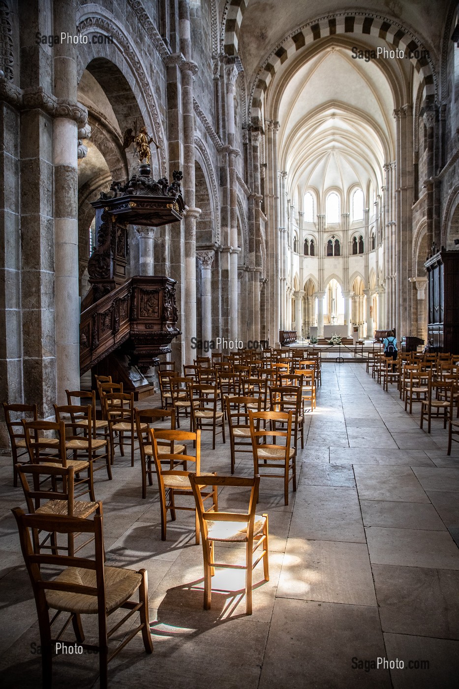 BASILIQUE SAINTE MARIE MADELEINE, VEZELAY, (89) YONNE, BOURGOGNE, FRANCE 