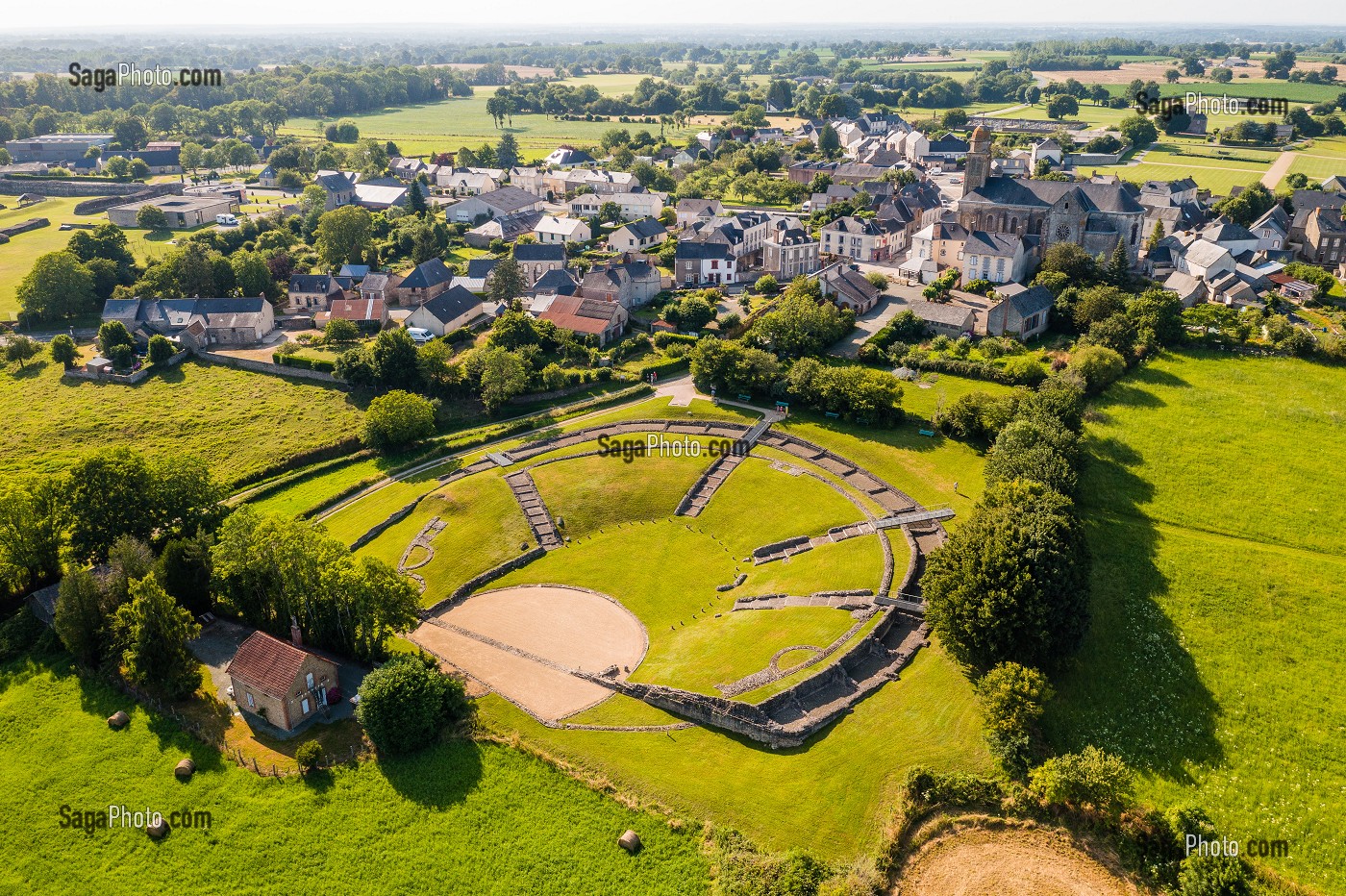 THEATRE DE JUBLAINS, MUSEE D'ARCHEOLOGIE, JUBLAINS, (53) MAYENNE, PAYS DE LA LOIRE 