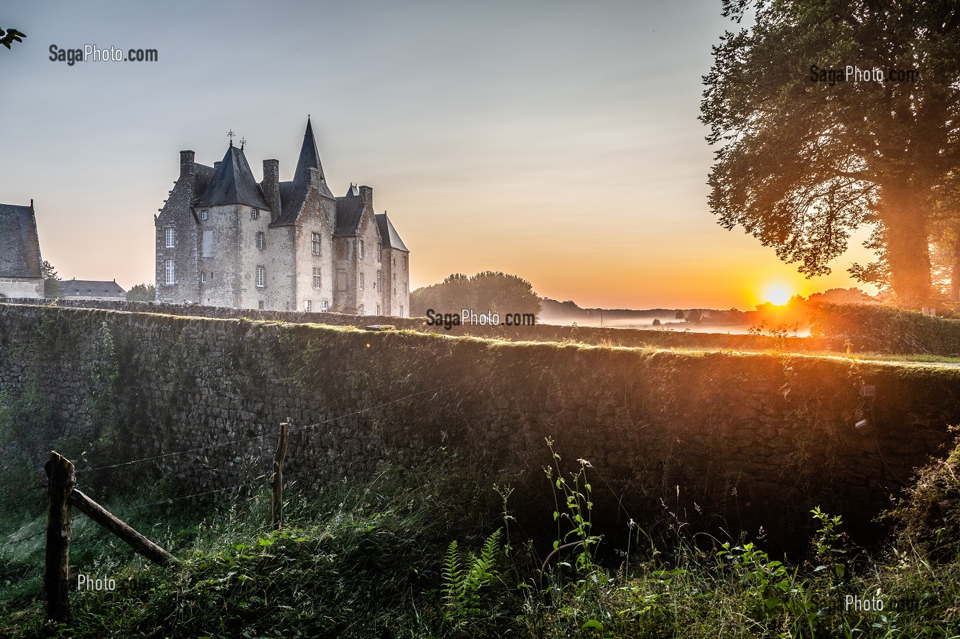 CHATEAU DE BOURGON, MONTOURTIER, (53) MAYENNE, PAYS DE LA LOIRE 