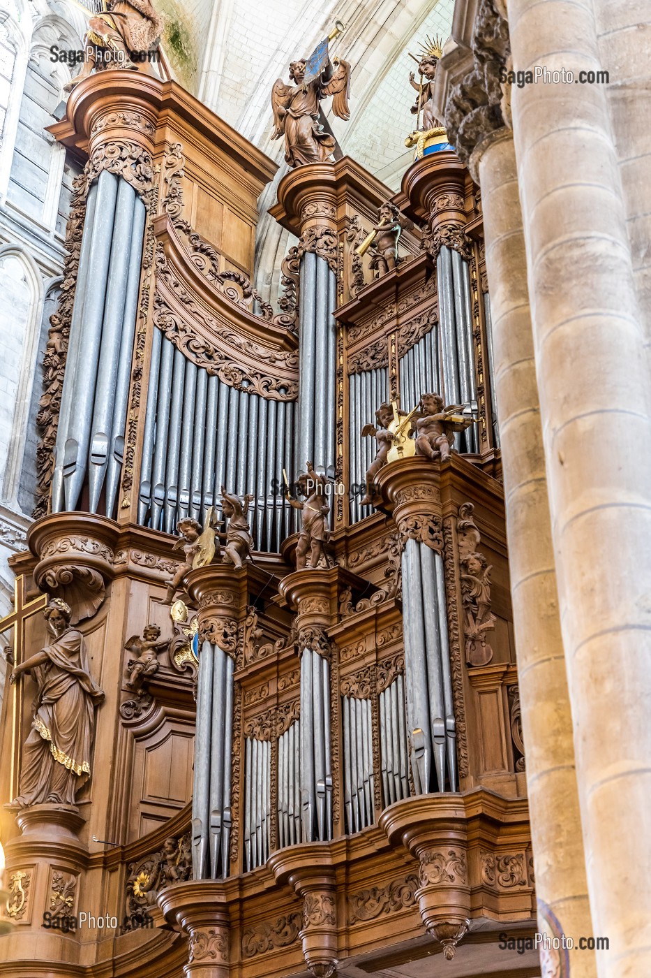 ORGUE, CATHEDRALE NOTRE DAME DE SAINT OMER, SAINT OMER, (62) PAS-DE-CALAIS, FRANCE 