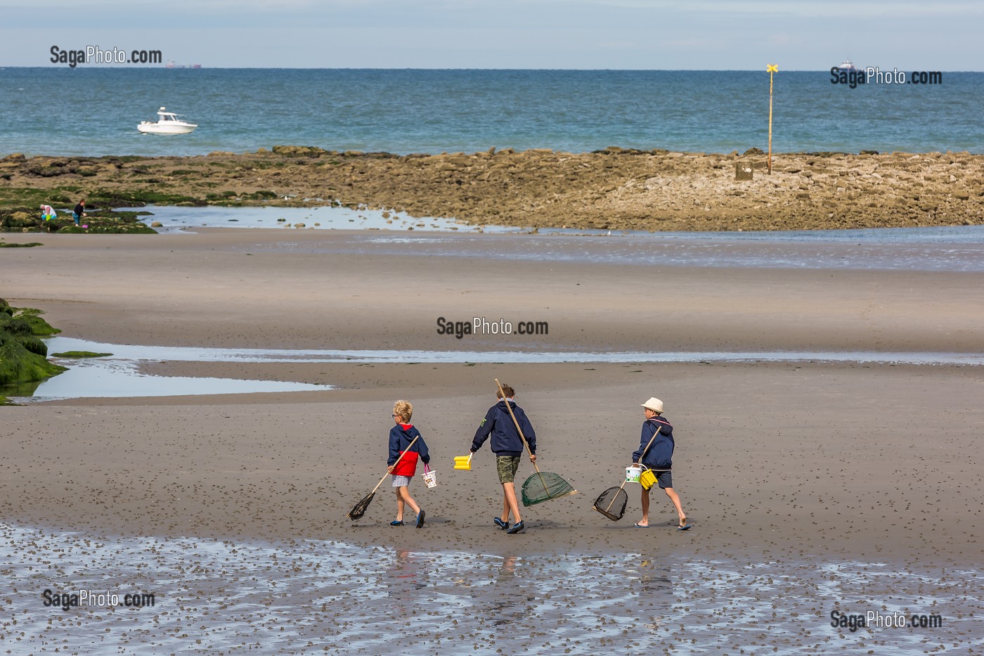 PLAGE, WIMEREUX, (62) PAS-DE-CALAIS, FRANCE 