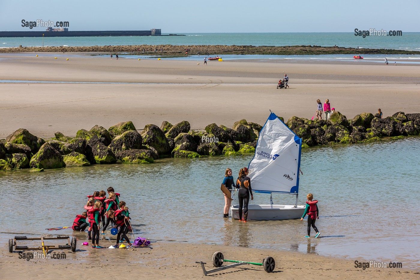 PLAGE, WIMEREUX, (62) PAS-DE-CALAIS, FRANCE 