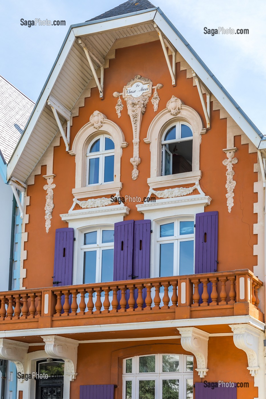 FACADE MAISON BELLE EPOQUE, WIMEREUX, (62) PAS-DE-CALAIS, FRANCE 