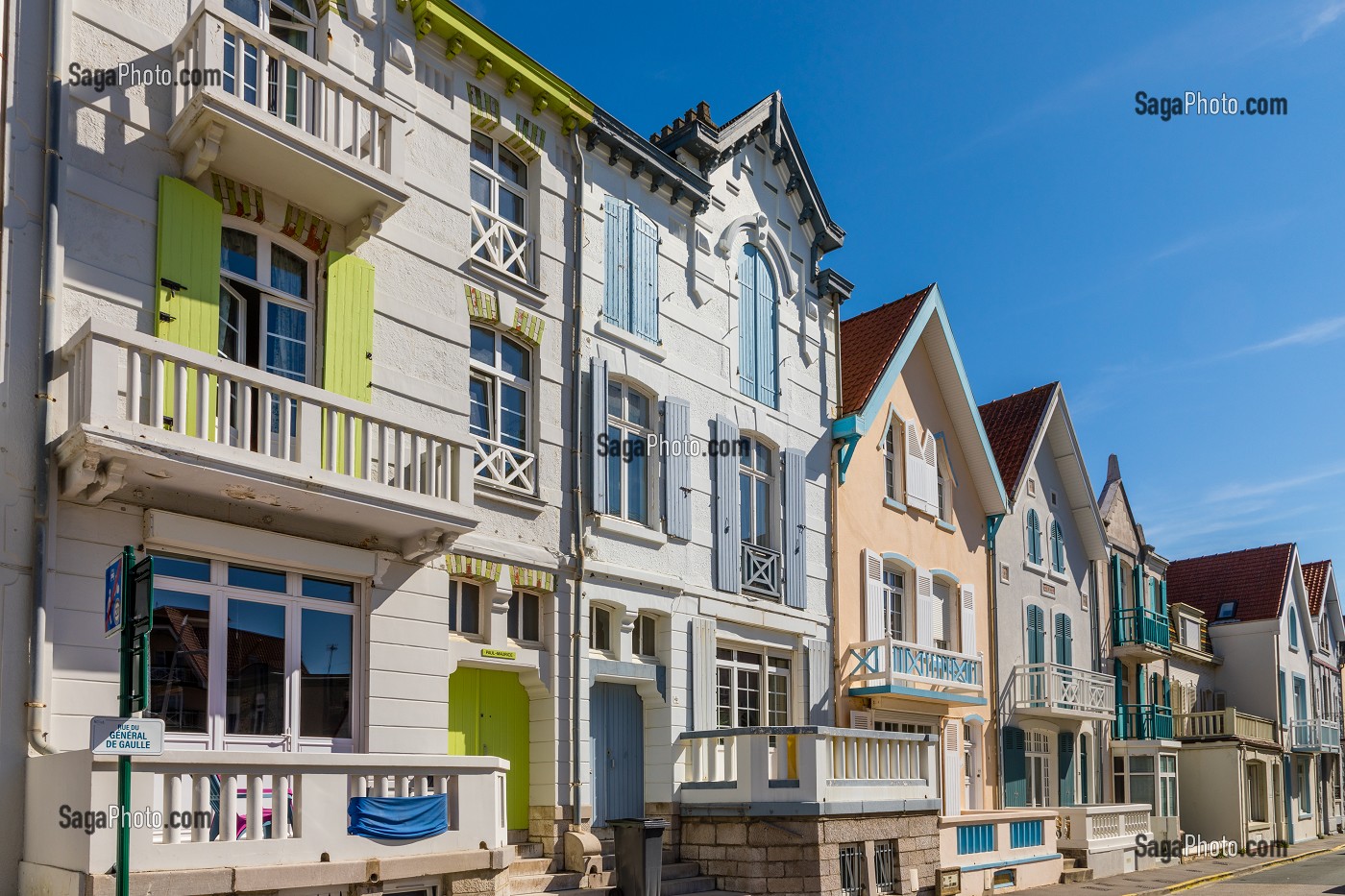 FACADE MAISON BELLE EPOQUE, WIMEREUX, (62) PAS-DE-CALAIS, FRANCE 