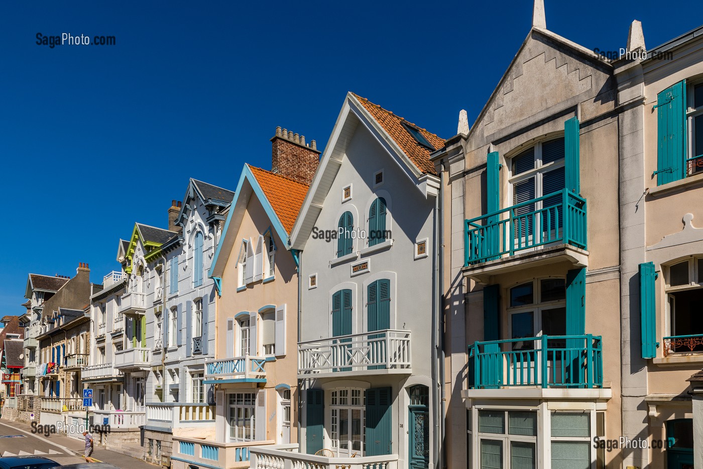 FACADE MAISON BELLE EPOQUE, WIMEREUX, (62) PAS-DE-CALAIS, FRANCE 