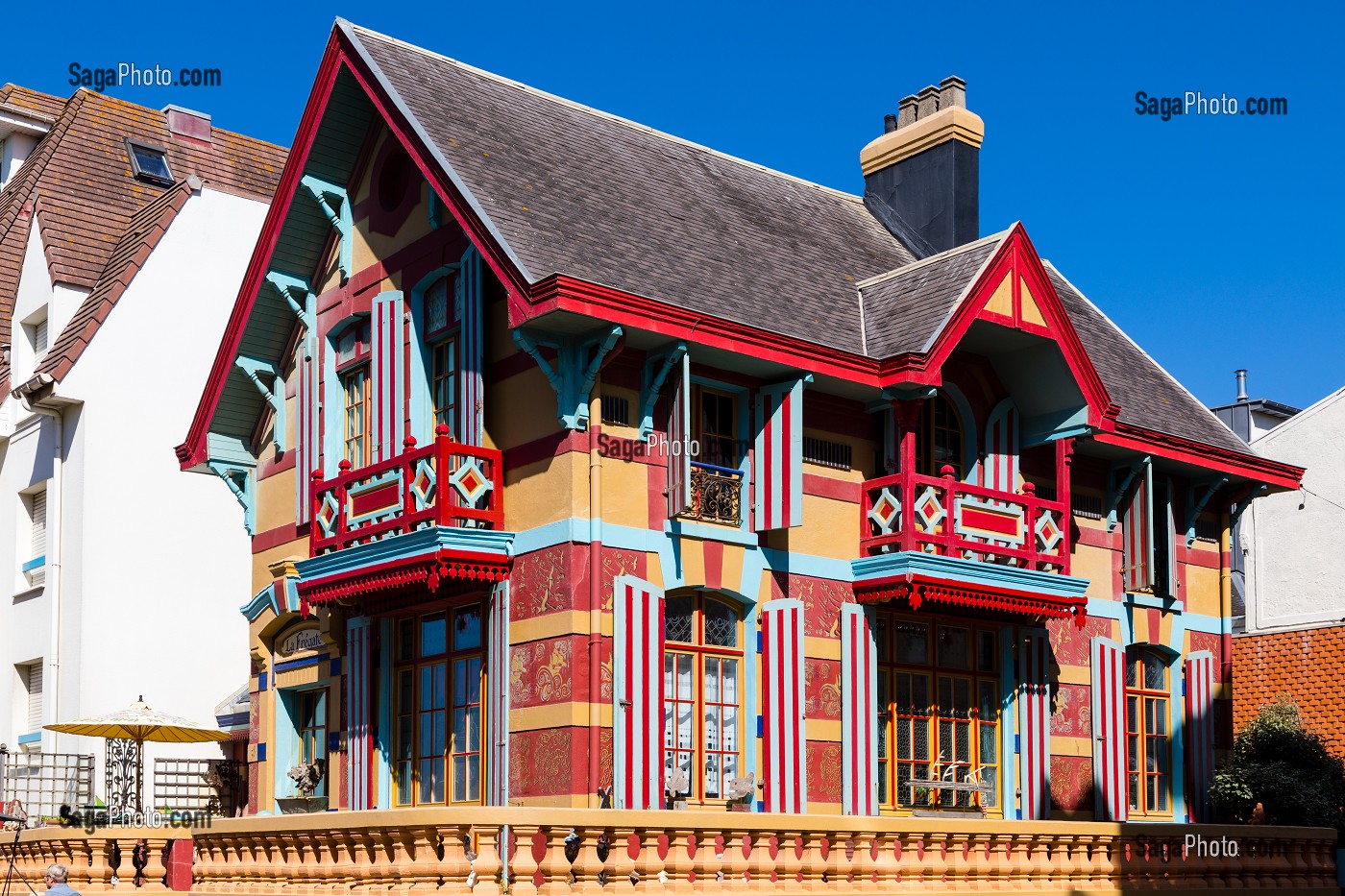 VILLA LA FREGATE, STYLE ART NOUVEAU, LE FREGATE, WIMEREUX, (62) PAS-DE-CALAIS, FRANCE 