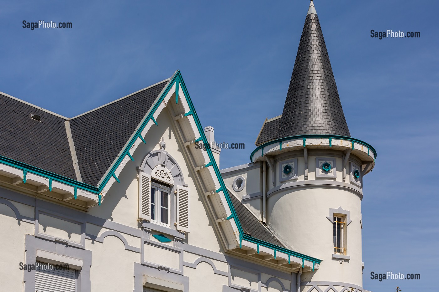 FACADE MAISON BELLE EPOQUE, WIMEREUX, (62) PAS-DE-CALAIS, FRANCE 