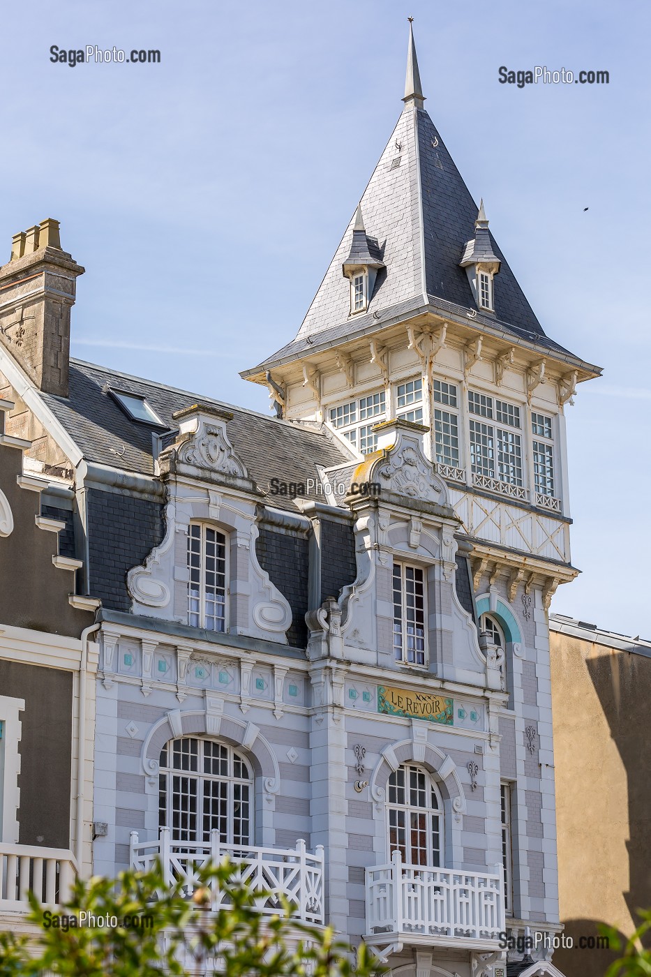 FACADE MAISON BELLE EPOQUE, WIMEREUX, (62) PAS-DE-CALAIS, FRANCE 