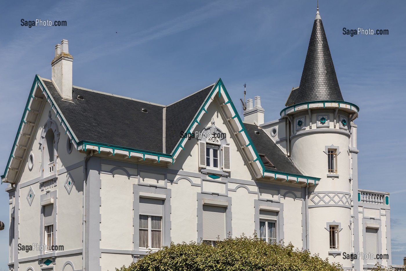 FACADE MAISON BELLE EPOQUE, WIMEREUX, (62) PAS-DE-CALAIS, FRANCE 