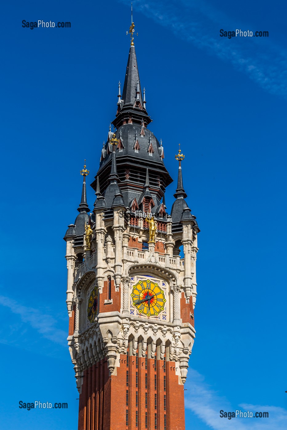 BEFFROI, HOTEL DE VILLE, CALAIS, (62) PAS-DE-CALAIS, FRANCE 