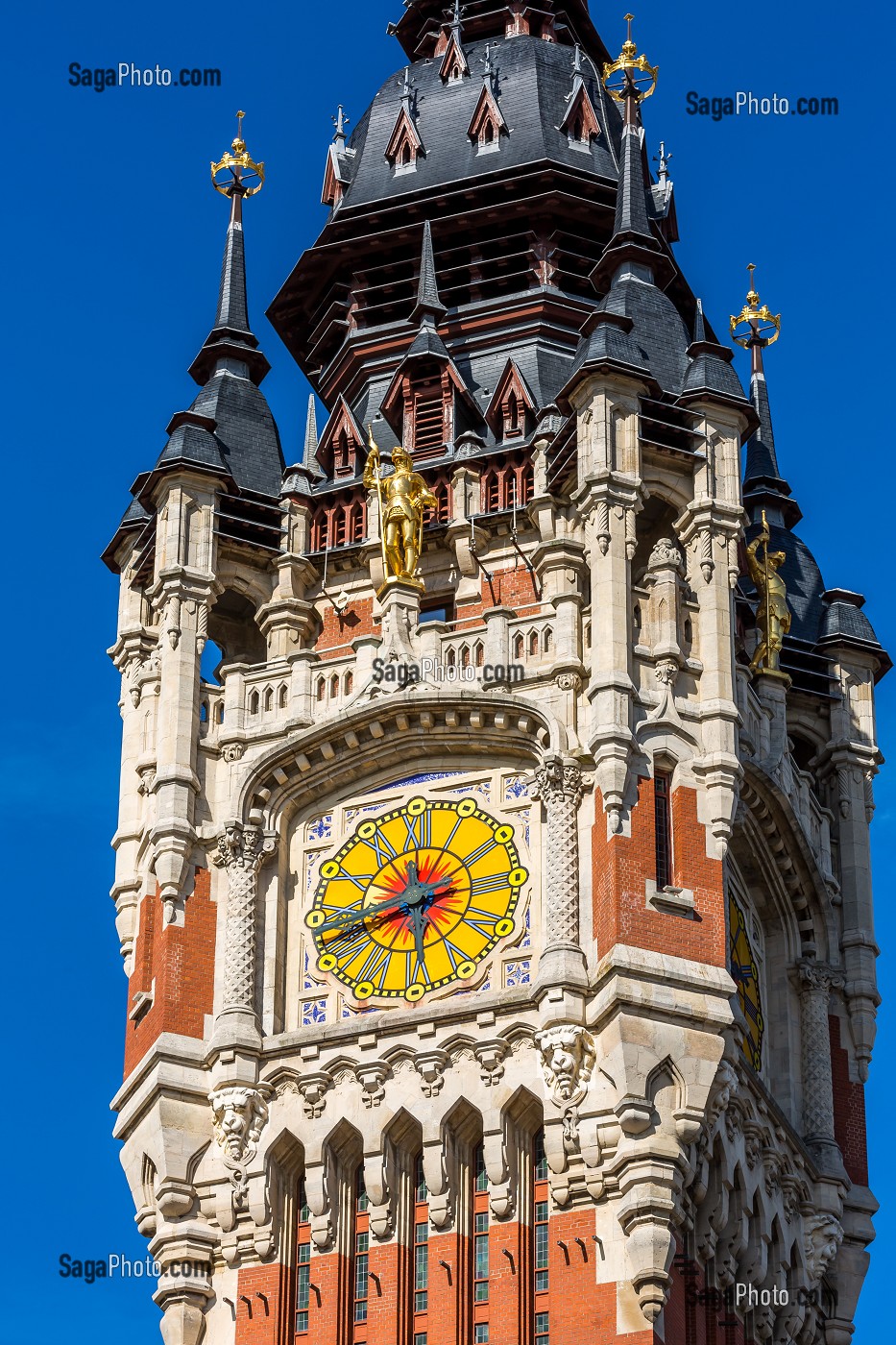 BEFFROI, HOTEL DE VILLE, CALAIS, (62) PAS-DE-CALAIS, FRANCE 