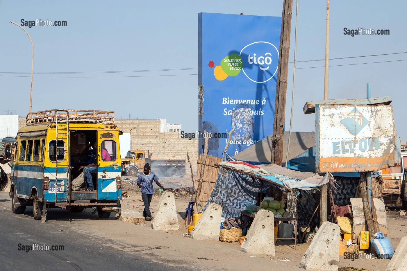 TIGO TELEPHONIE MOBILE, SAINT-LOUIS-DU-SENEGAL, SENEGAL, AFRIQUE DE L'OUEST 