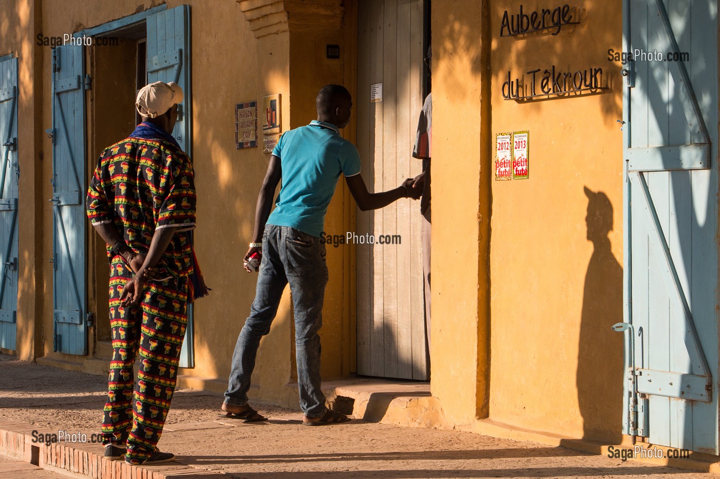 AUBERGE DU TEKROUR, ANCIENS COMPTOIRS FRANCAIS DE LA VILLE TRANSFORME EN CHAMBRE D'HOTES, PODOR, SENEGAL, AFRIQUE DE L'OUEST 