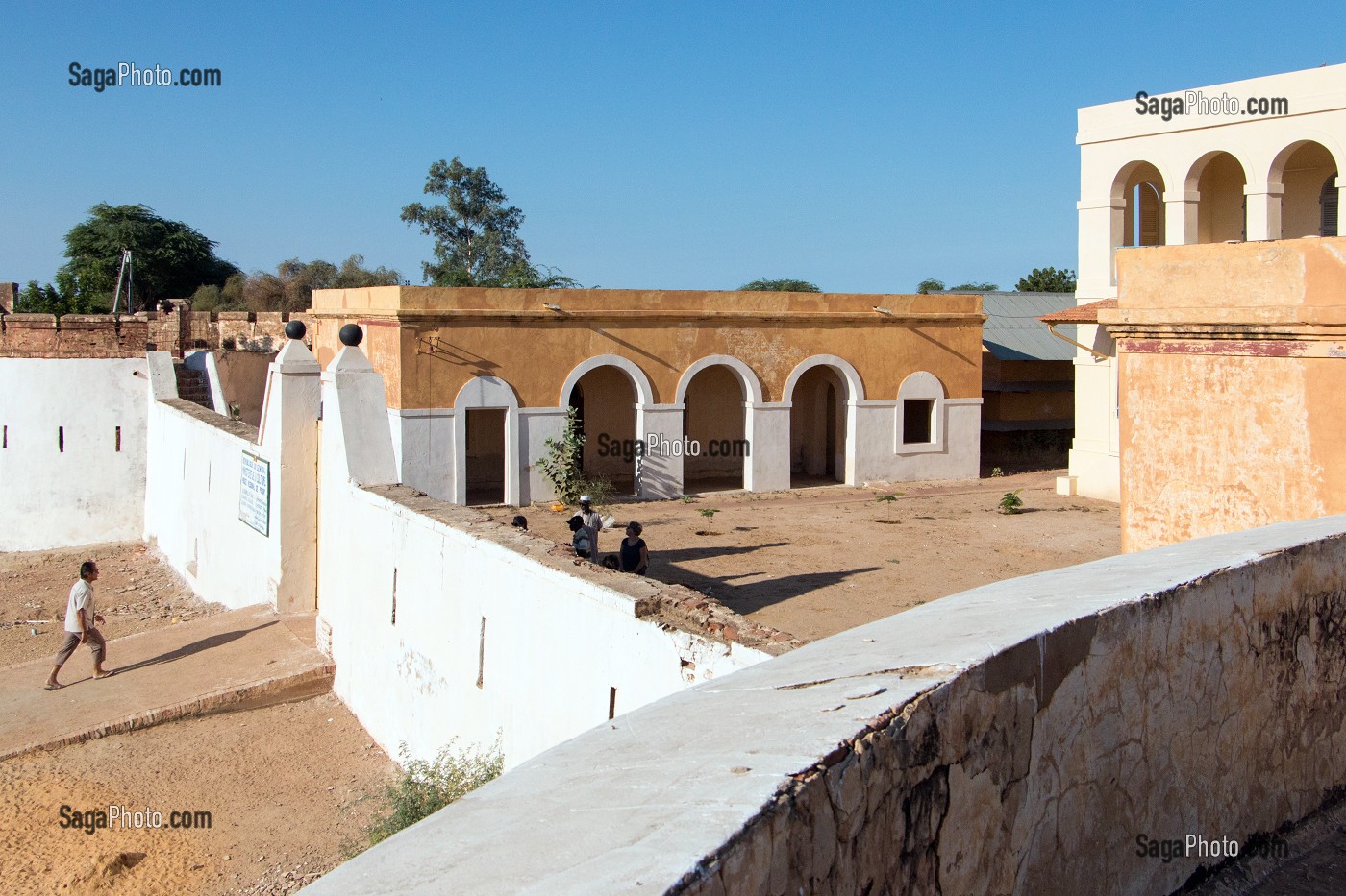 ANCIEN FORT DU GENERAL FAIDHERBE TRANSFORME EN MUSEE REGIONAL, PODOR, SENEGAL, AFRIQUE DE L'OUEST 