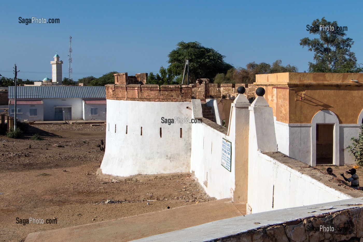 ANCIEN FORT DU GENERAL FAIDHERBE TRANSFORME EN MUSEE REGIONAL, PODOR, SENEGAL, AFRIQUE DE L'OUEST 