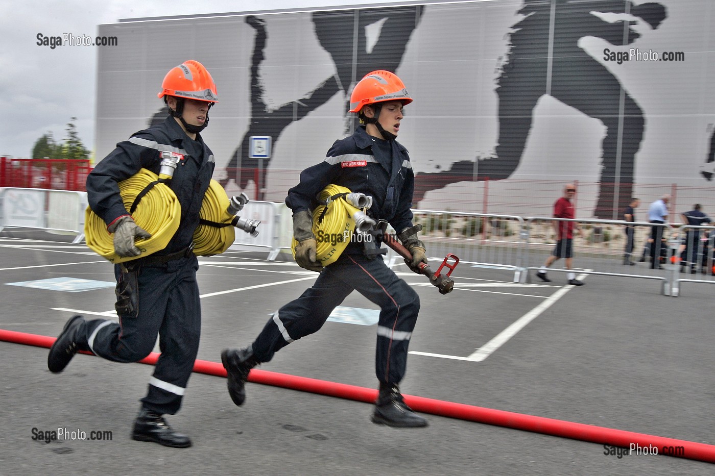 CONCOURS DE MANOEUVRES, RASSEMBLEMENT NATIONAL DES JEUNES SAPEURS-POMPIERS A BEAUVAIS, OISE (60), FRANCE 