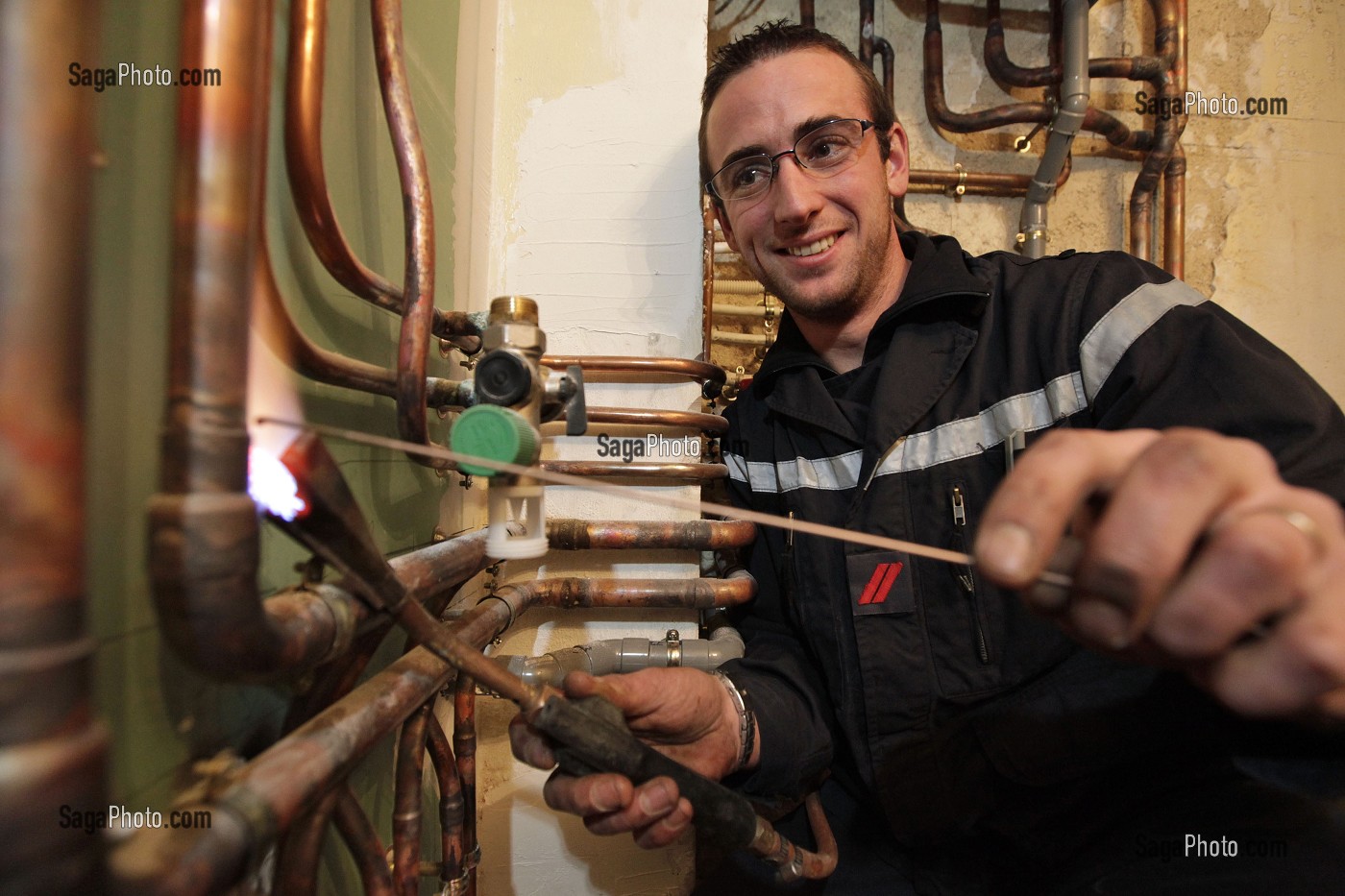 DIMITRI VIAUD, SAPEUR-POMPIER VOLONTAIRE, PLOMBIER DORDOGNE, FRANCE