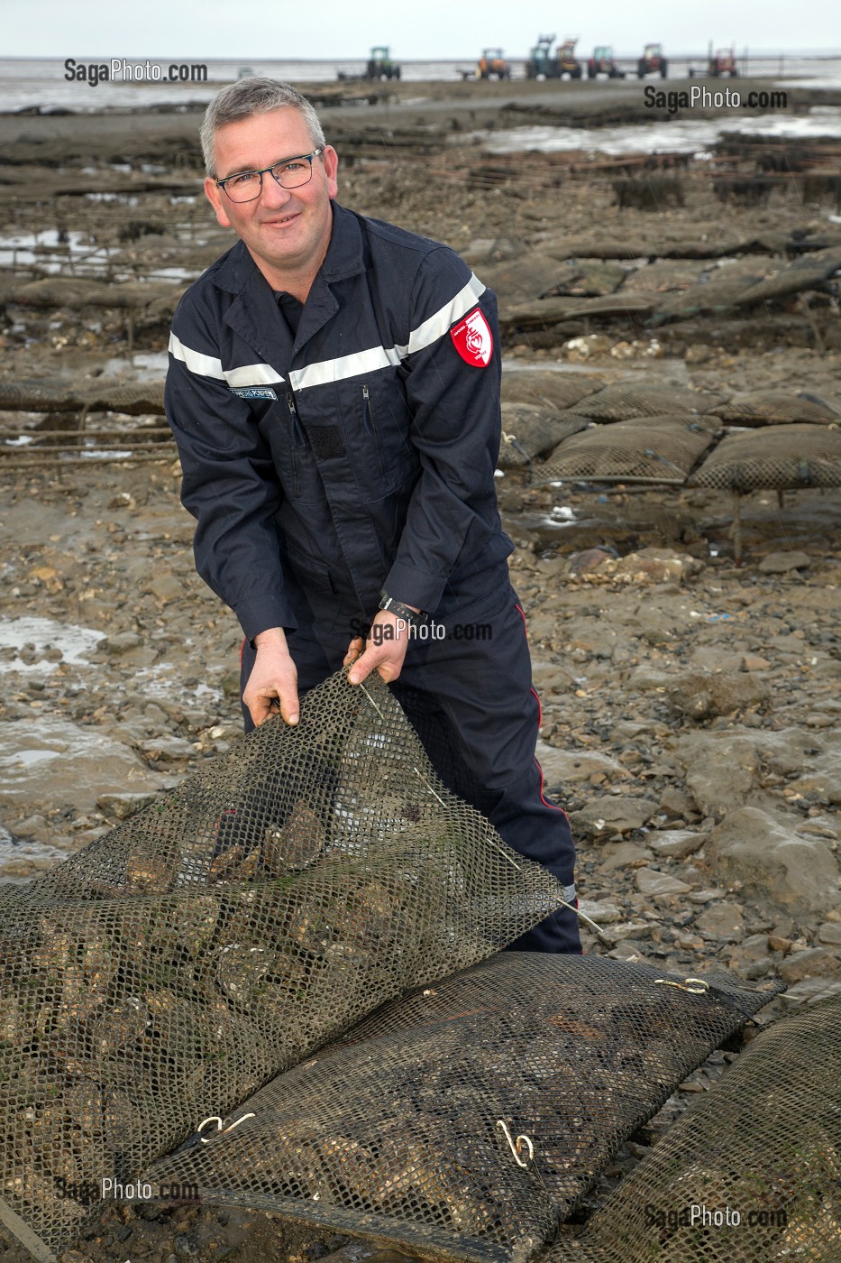 SERGENT-CHEF JEAN-MICHEL BASTARD, OSTREICULTEUR, OUVRIER OSTREICOLE, SAPEUR-POMPIER VOLONTAIRE AU CENTRE DE SECOURS DE BOUIN, VENDEE (85), FRANCE 