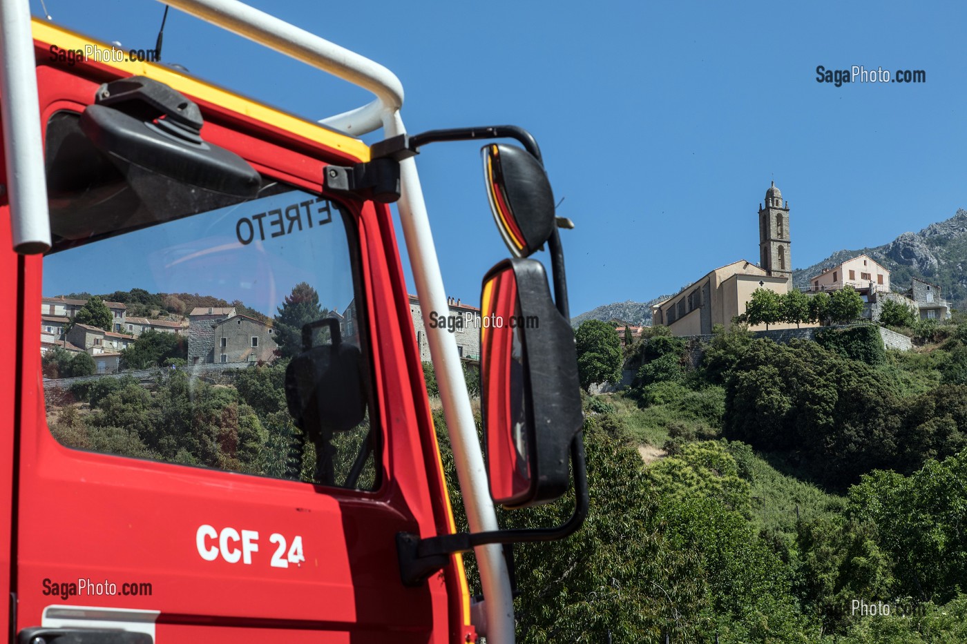 CENTRE DE SECOURS DE PETRETO-BICCHISANO, VALLEE  DU TARAVO, CORSE-DU-SUD, FRANCE 