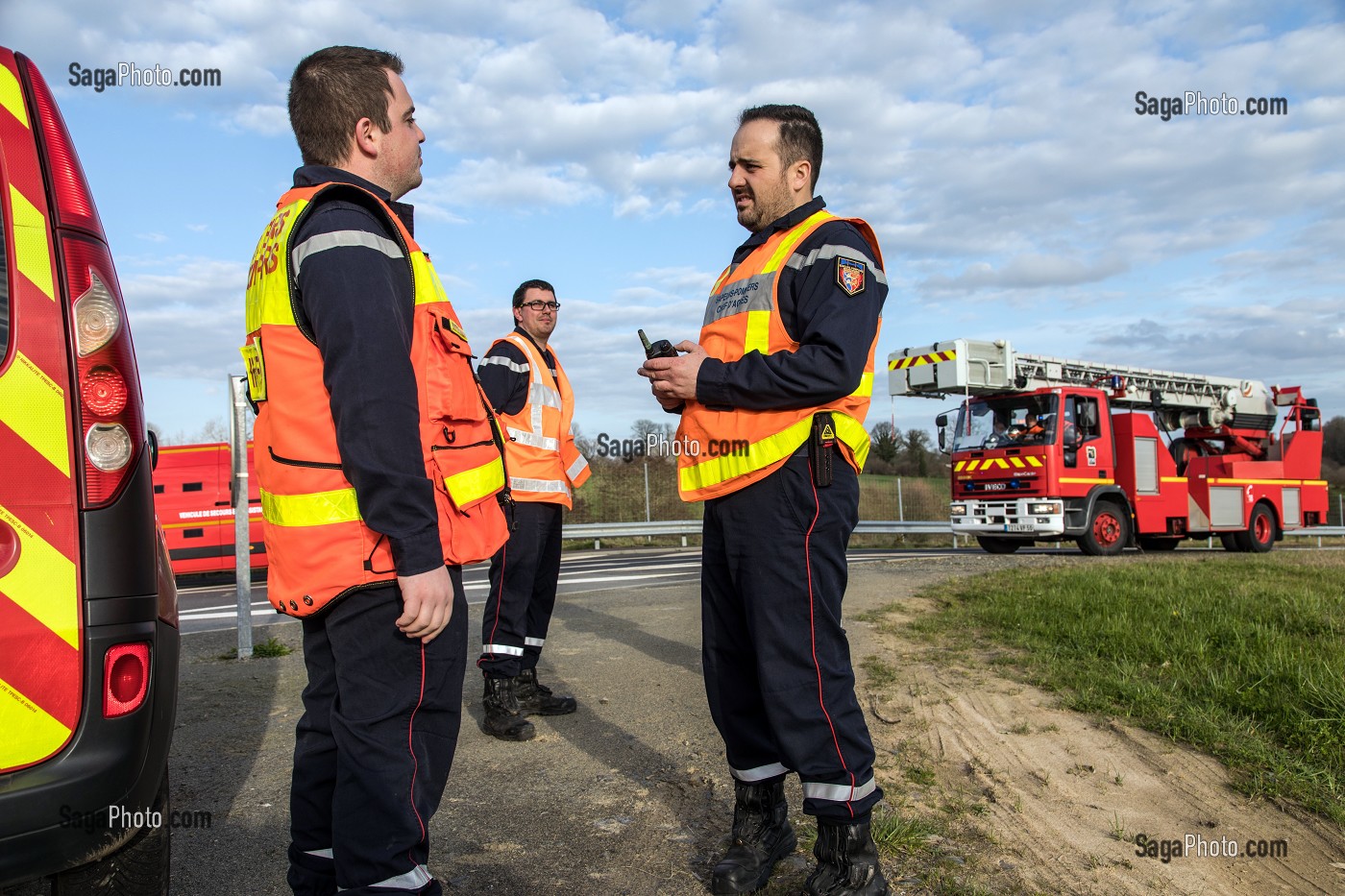DEPART POUR UNE PERSONNE MENACANT DE SE JETER DU PONT DE LA 4 VOIES, CENTRE DE SECOURS PRINCIPAL DE GRANVILLE (50), FRANCE 