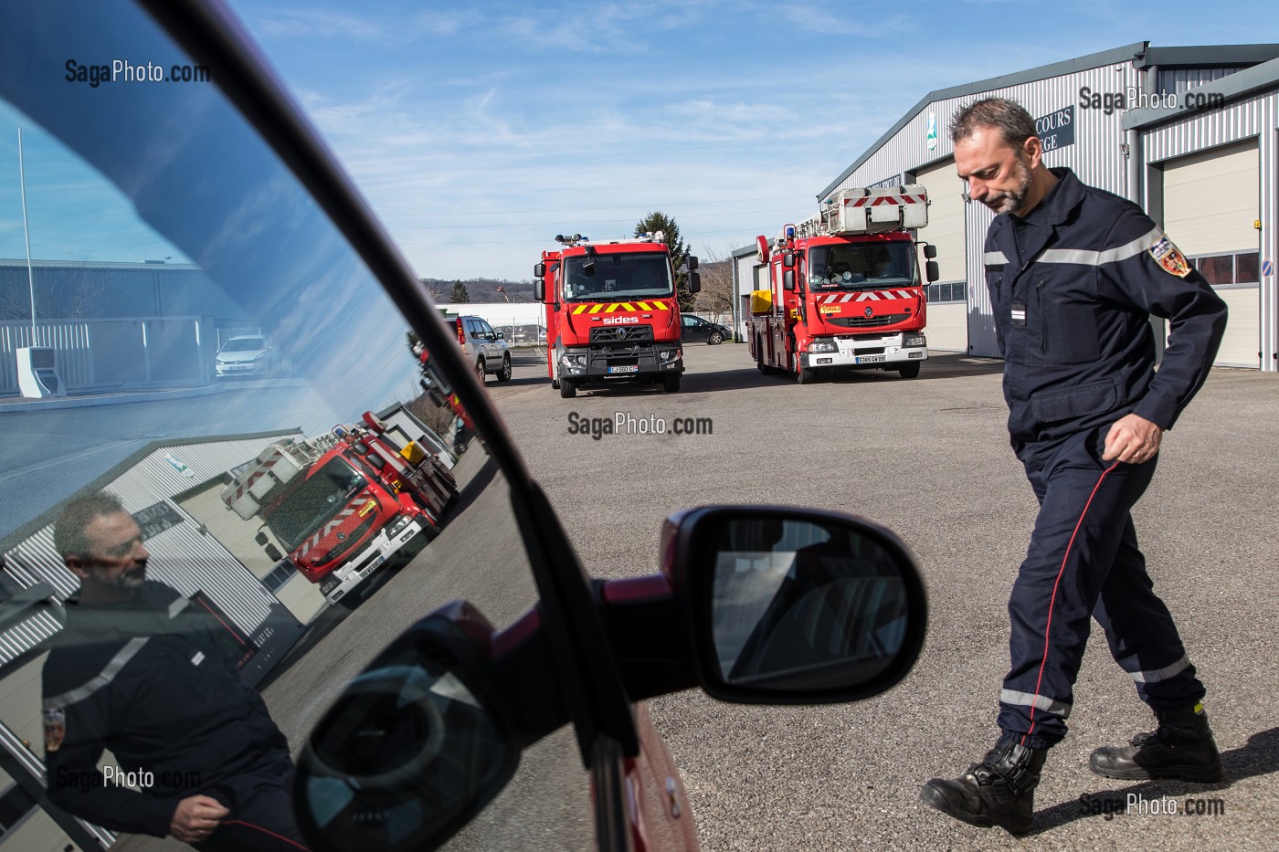 CHRISTOPHE SPECIA, CHEF DE CENTRE, SAPEURS-POMPIERS DU CENTRE DE SECOURS DU VAL D'ARIEGE, PAMIERS (09), FRANCE