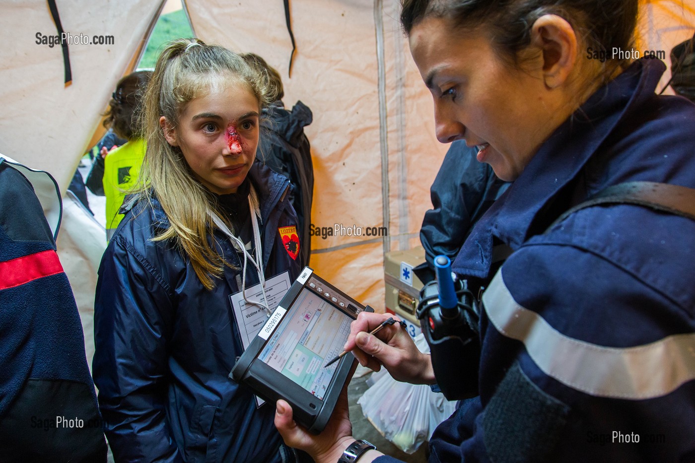 VICTIME, TABLETTE TACTILE 