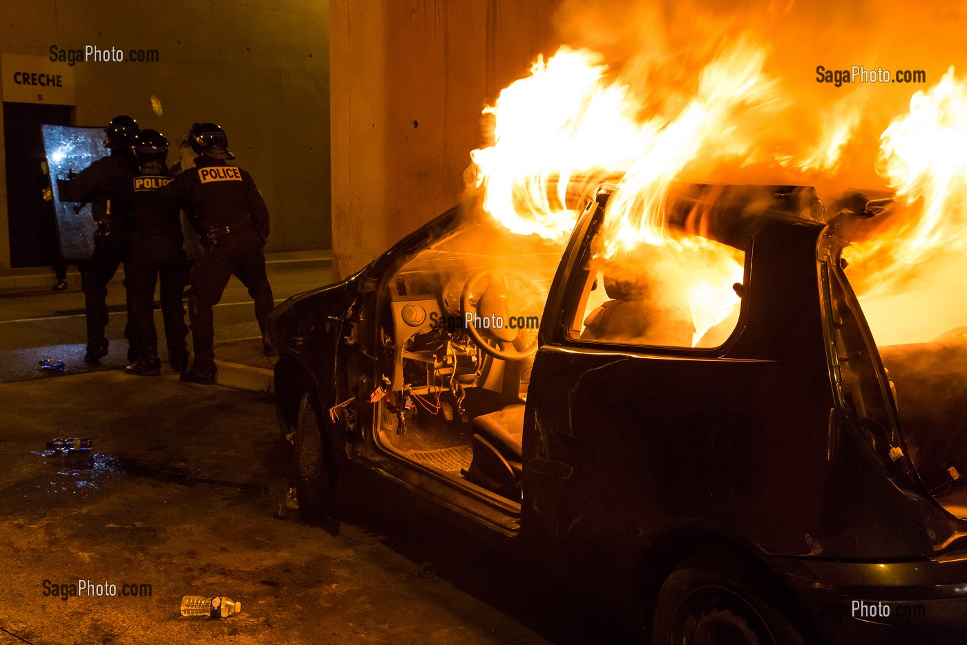 SAPEURS POMPIERS POLICE VIOLENCE URBAINE 