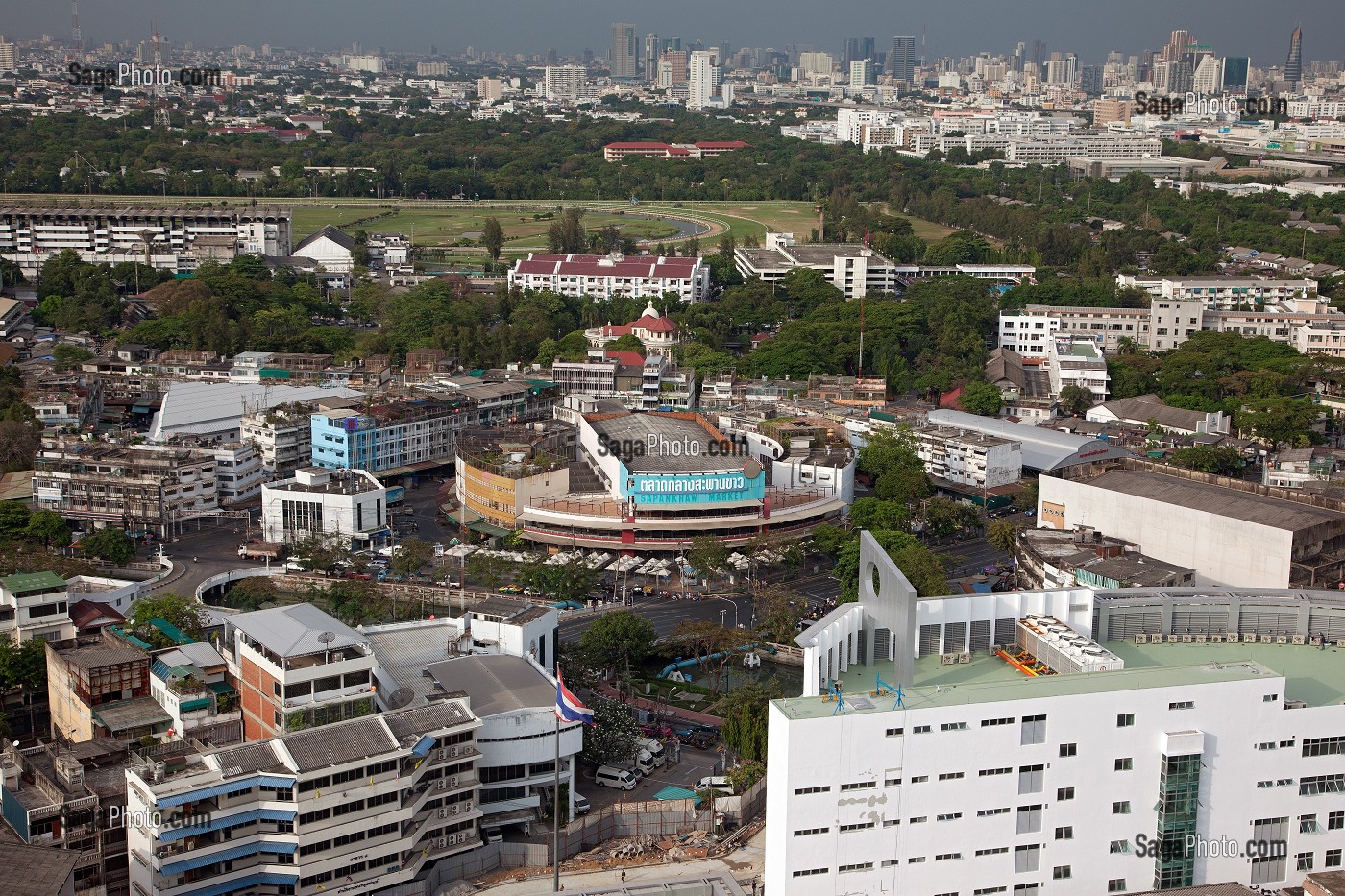 VUE DE LA VILLE DEPUIS LE PRINCE HOTEL, BANGKOK, THAILANDE 