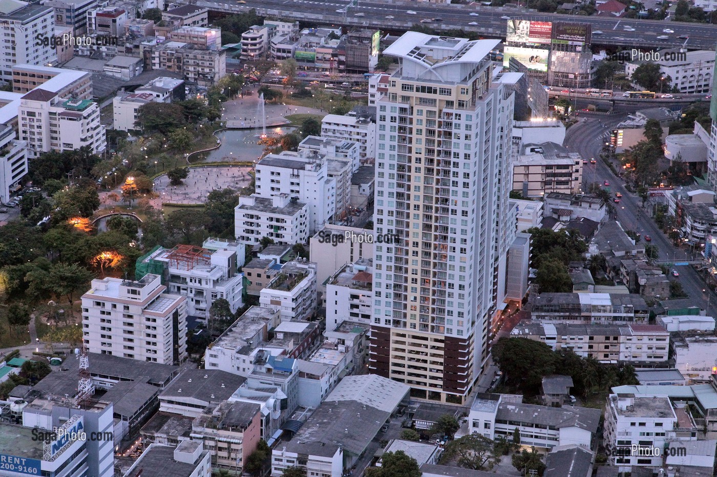 VUE GENERALE DE LA VILLE, BANGKOK, THAILANDE 