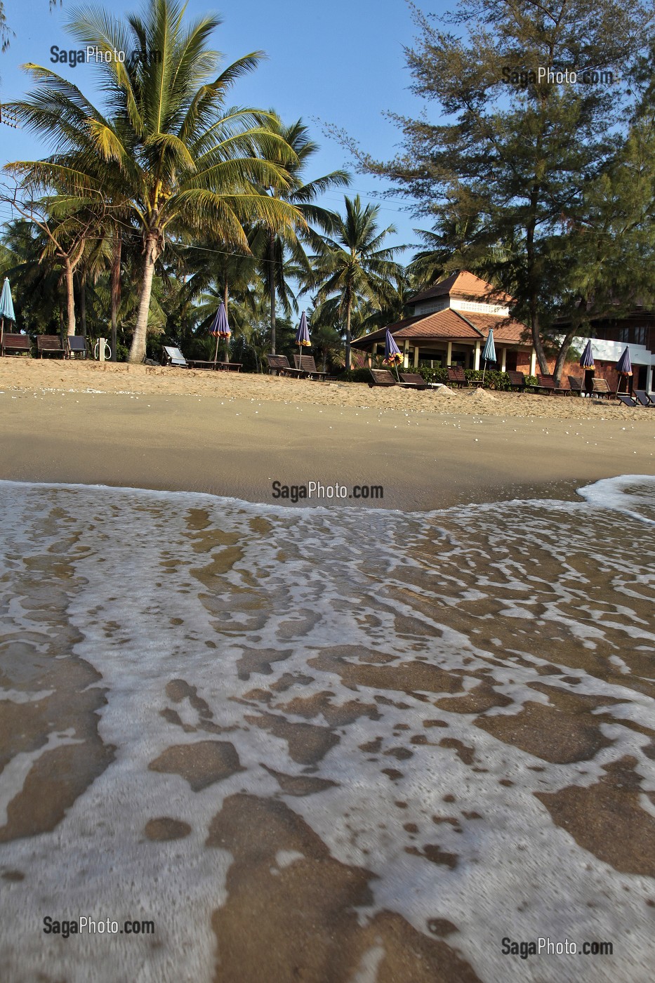 PLAGE DU CORAL HOTEL, BANG SAPHAN, PROVINCE DE PRACHUAP KHIRI KHAN, THAILANDE, ASIE 