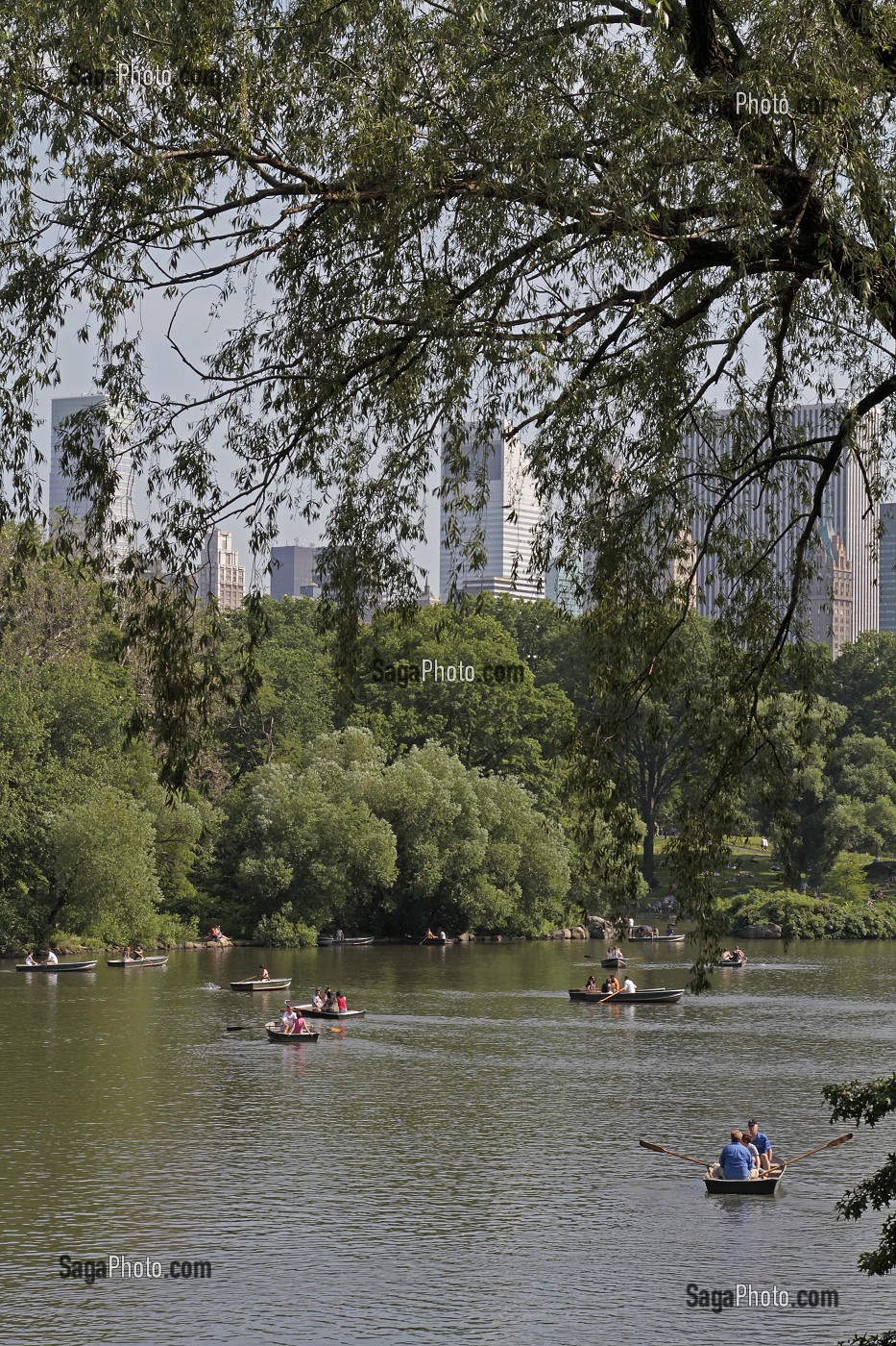BARQUES SUR UN DES LACS ARTIFICIELS, CENTRAL PARK, ESPACE VERT SITUE DANS LE QUARTIER DE MANHATTAN, NEW YORK, ETAT DE NEW YORK, ETATS-UNIS 
