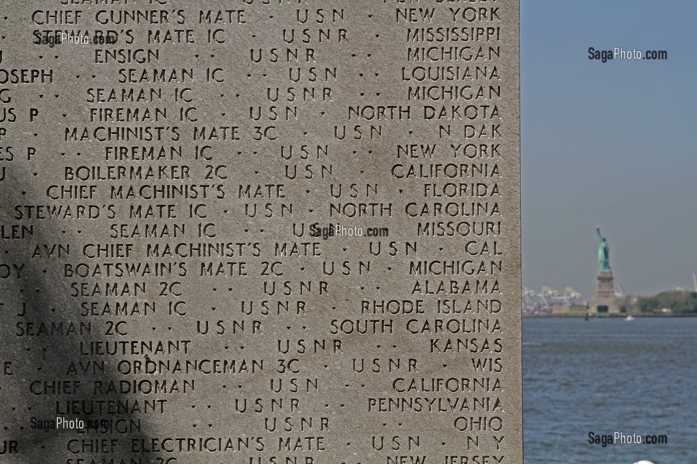 MEMORIAL DE LA SECONDE GUERRE MONDIALE, BATTERY PARK, MANHATTAN, NEW YORK CITY, ETAT DE NEW YORK, ETATS-UNIS 