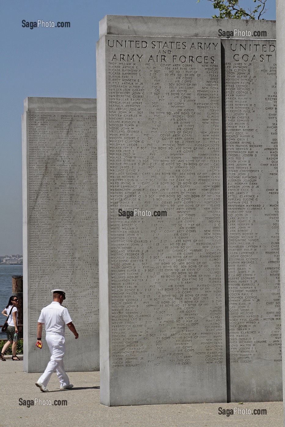MEMORIAL DE LA SECONDE GUERRE MONDIALE, BATTERY PARK, MANHATTAN, NEW YORK CITY, ETAT DE NEW YORK, ETATS-UNIS 