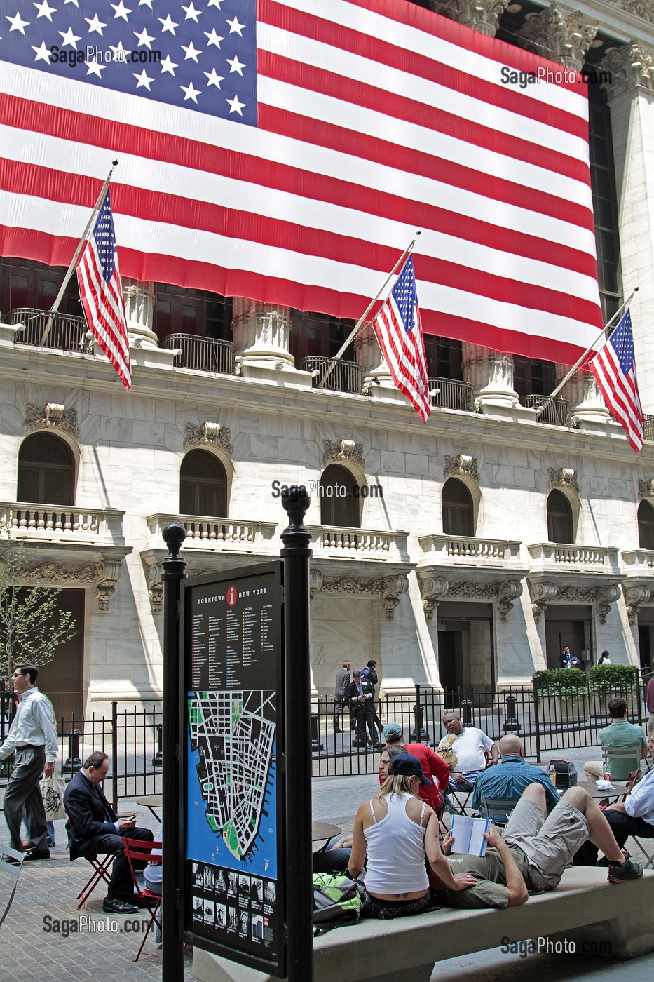 NEW YORK STOCK EXCHANGE, LA BOURSE DE WALL STREET, DOWNTOWN, MANHATTAN, NEW YORK CITY, ETAT DE NEW YORK, ETATS-UNIS 