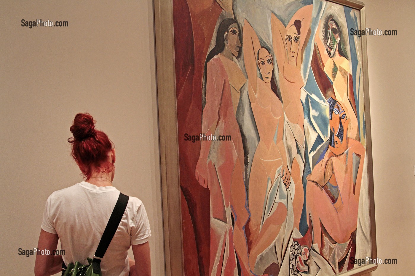 'LES DEMOISELLES D'AVIGNON', OEUVRE DE PABLO PICASSO (1881-1973), MOMA (MUSEUM OF MODERN ART), MUSEE D'ART MODERNE, QUARTIER DE MIDTOWN, MANHATTAN, NEW YORK CITY, ETAT DE NEW YORK, ETATS-UNIS 