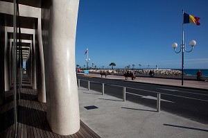 FACADE MODERNE DU MUSEE COCTEAU, MENTON, ALPES-MARITIMES (06), FRANCE 