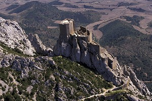 CHATEAU CATHARE DE QUERIBUS, REGION DES VINS DE CORBIERES, AUDE (11), FRANCE 