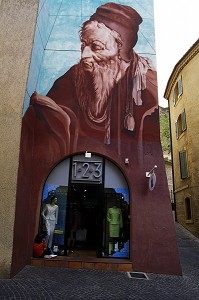 PEINTURE MURALE DE NOSTRADAMUS, SALON DE PROVENCE (13) 