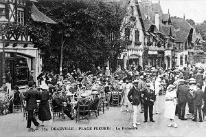 QUARTIER DE LA POTINIERE, DEAUVILLE A LA BELLE EPOQUE DEBUT XXEME SIECLE, CALVADOS (14), NORMANDIE, FRANCE, COLLECTION G. HAMEL 