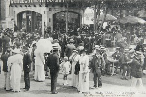 QUARTIER DE LA POTINIERE, DEAUVILLE A LA BELLE EPOQUE DEBUT XXEME SIECLE, CALVADOS (14), NORMANDIE, FRANCE, COLLECTION G. HAMEL 