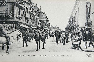 QUARTIER DE LA POTINIERE, DEAUVILLE A LA BELLE EPOQUE DEBUT XXEME SIECLE, CALVADOS (14), NORMANDIE, FRANCE, COLLECTION G. HAMEL 