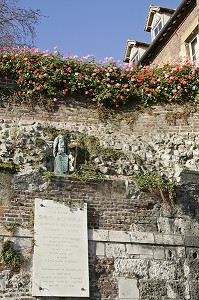 STATUE DE SAMUEL DE CHAMPLAIN, HONFLEUR, CALVADOS (14), NORMANDIE, FRANCE 