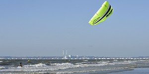 KITE SURF, TROUVILLE-SUR-MER, CALVADOS (14), NORMANDIE, FRANCE 